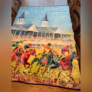 151st Kentucky Derby 48" x 60" Art of the Derby Stadium Blanket,Colorful